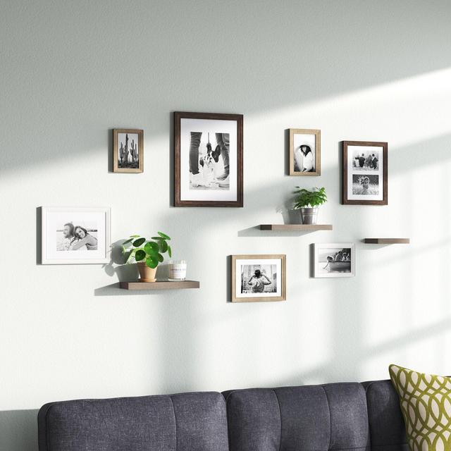 10 Piece Helf Bordeaux Picture Frame Set