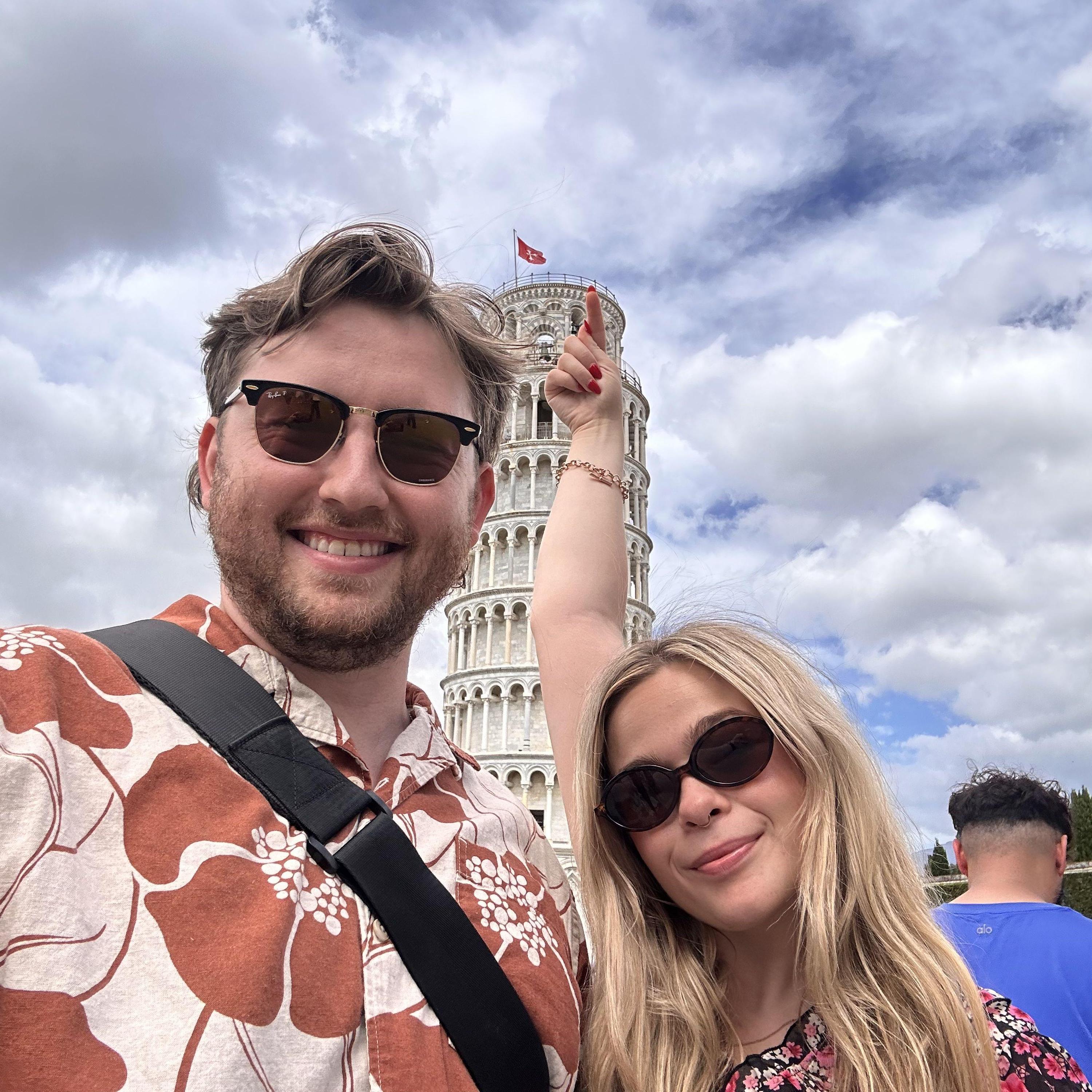 Us in Pisa, Italy