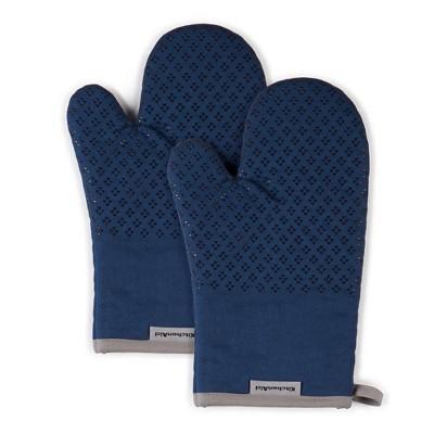 KitchenAid 2pk 7"X12.5" Asteroid Oven Mitts Navy