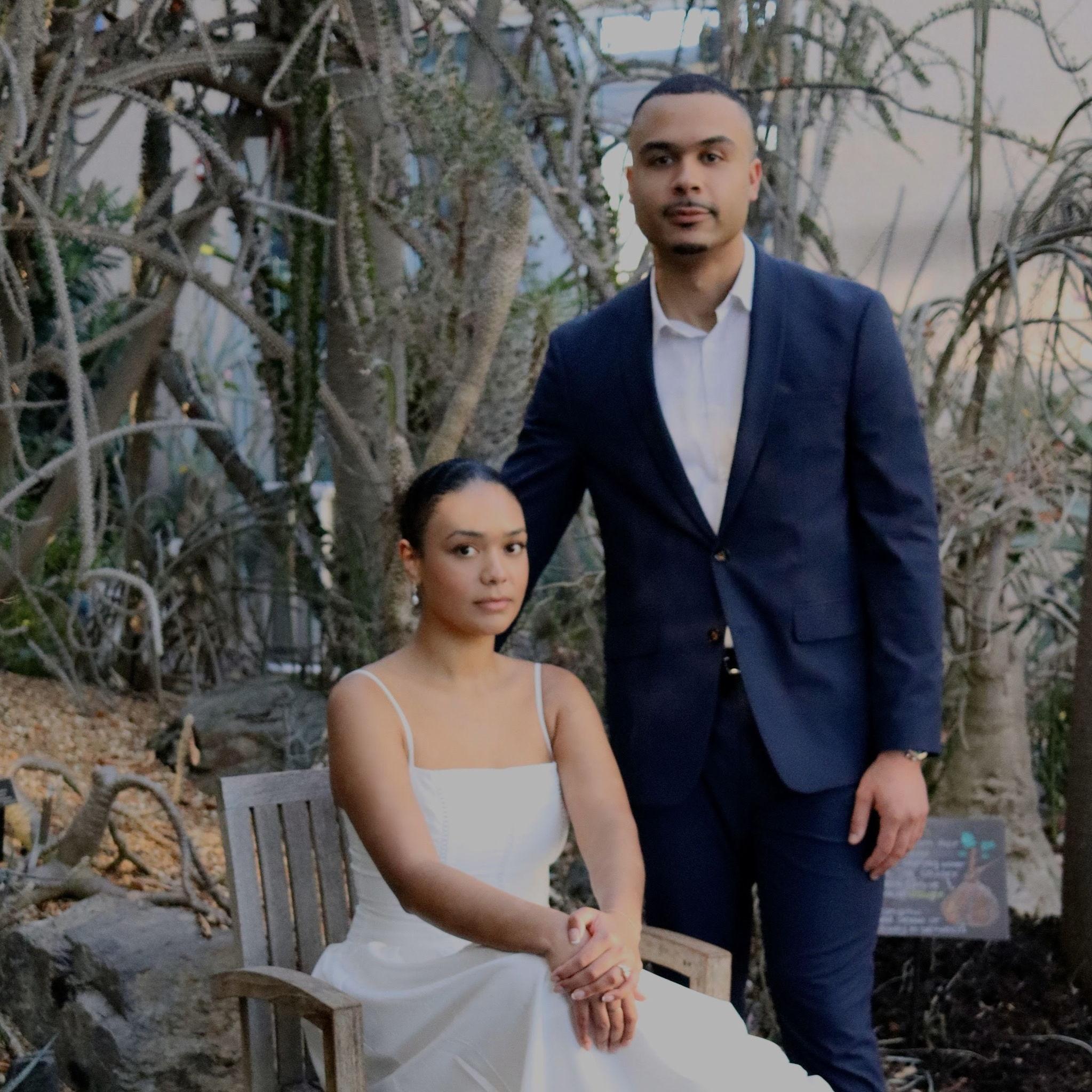 A photo from our desert greenhouse shoot at Atlanta botanical gardens