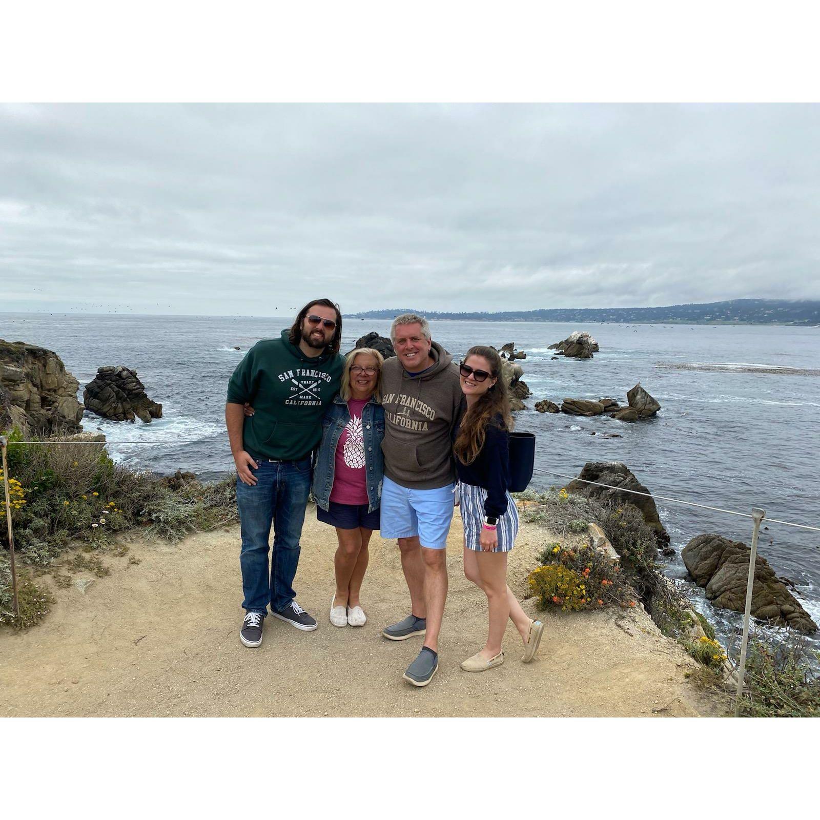 Monterey with Travis' family 2021