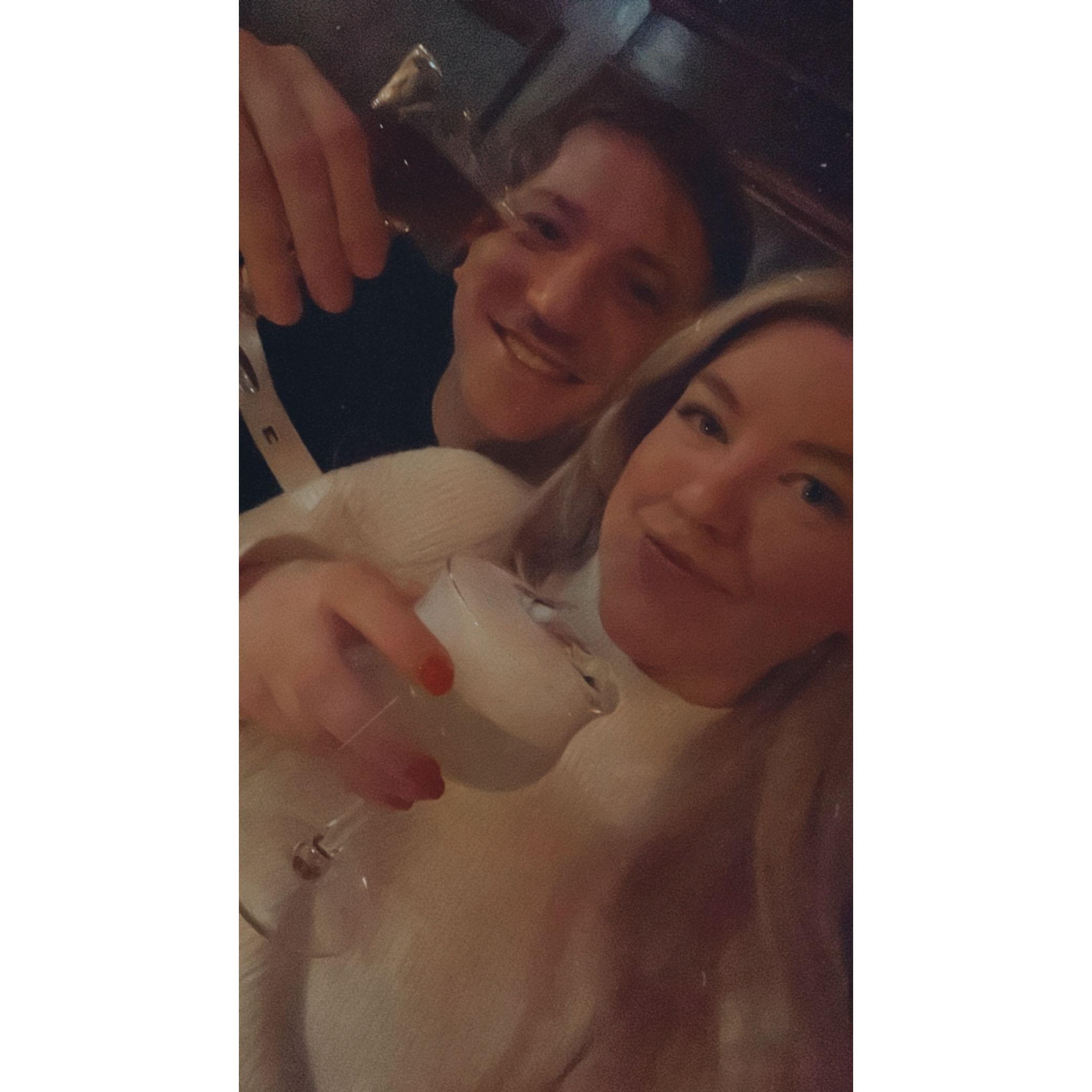 The first post cocktails "I Love You's"