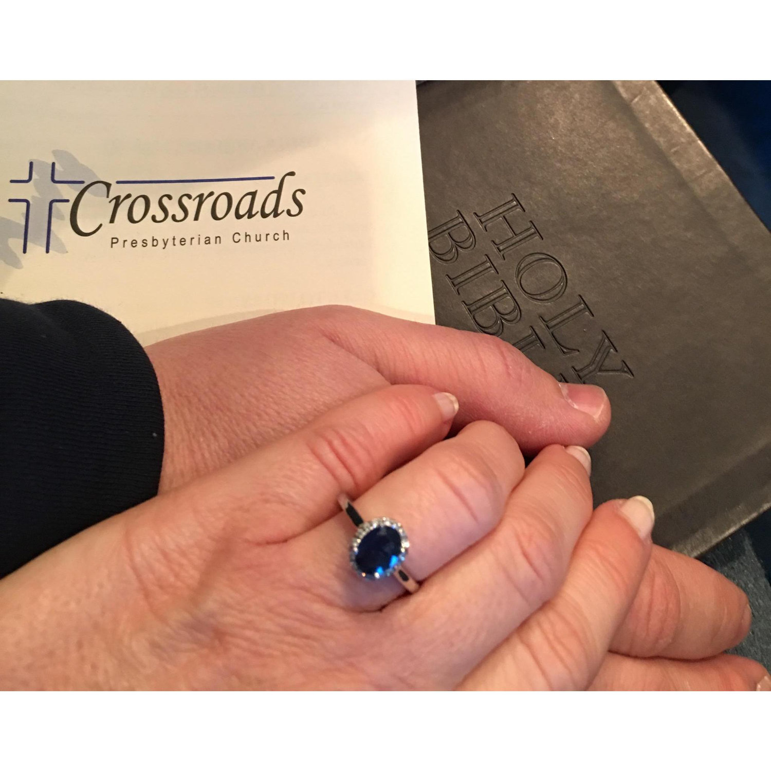 First Sunday service together as newly engaged