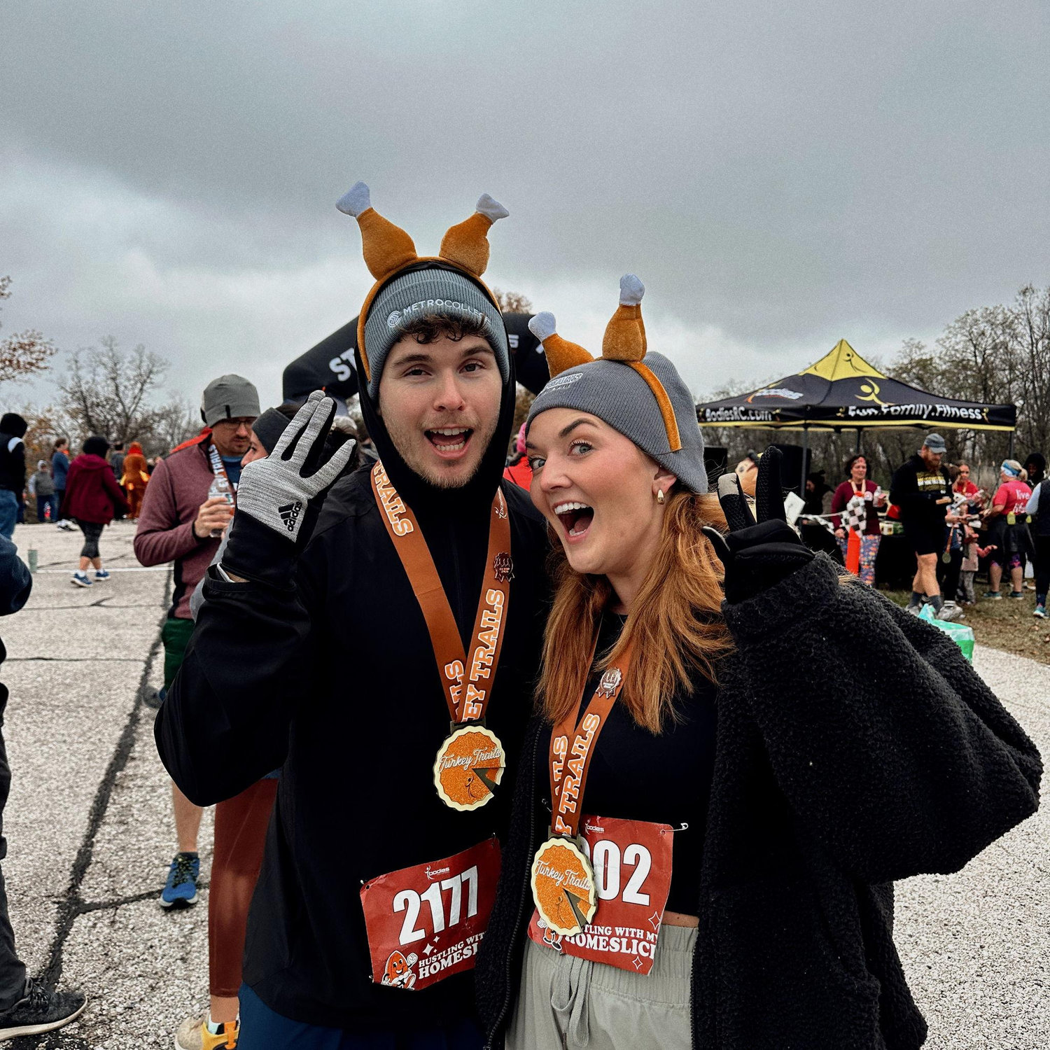Somehow Jackson convinced Mati to try her hand at running, and she ran her first 5K!