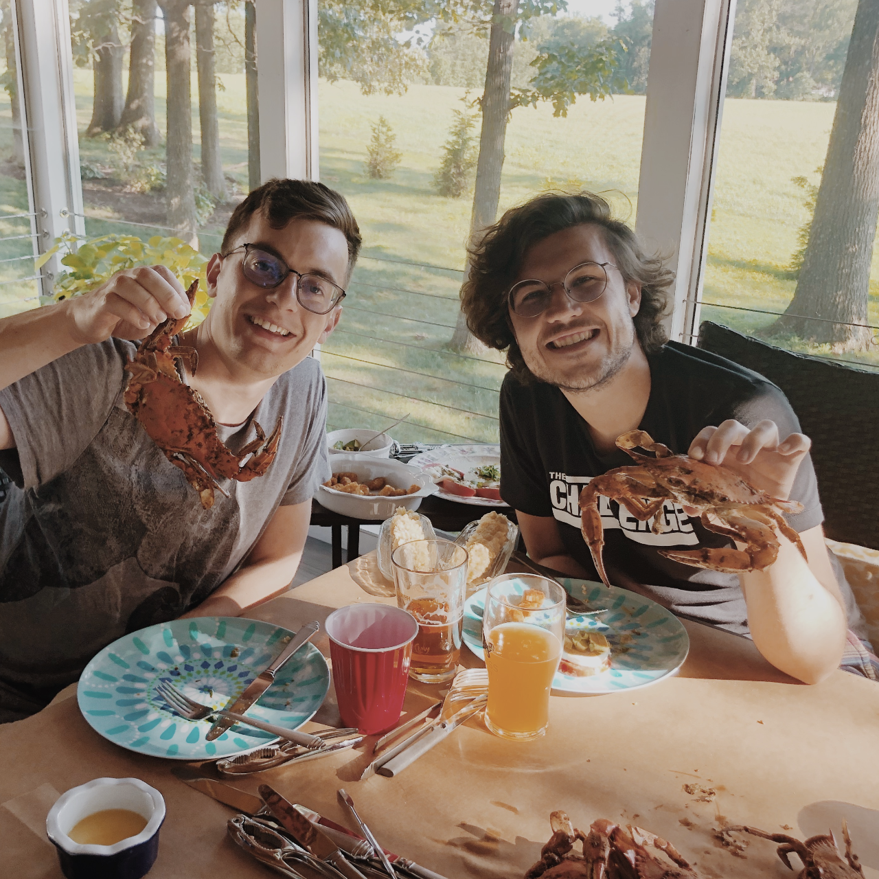 Matthew's first time picking crabs - an introduction to a Maryland staple!