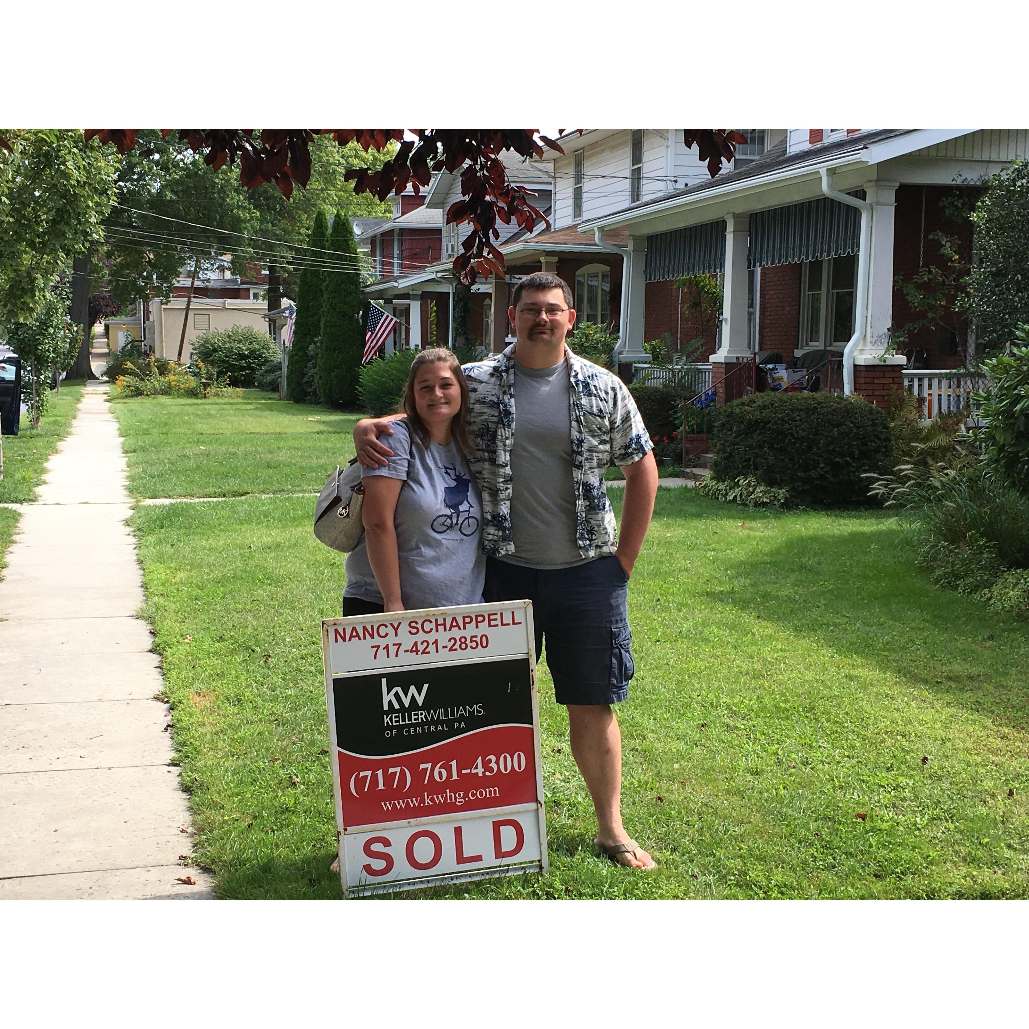 We bought our first house last September.