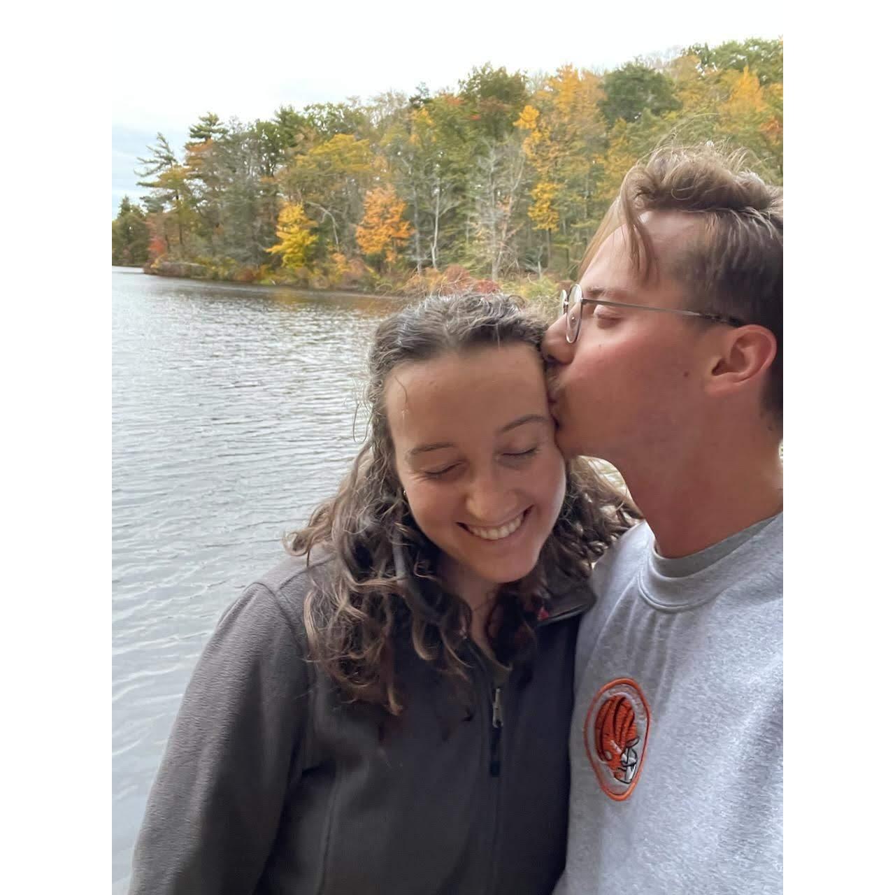 Our first walk as a couple <3