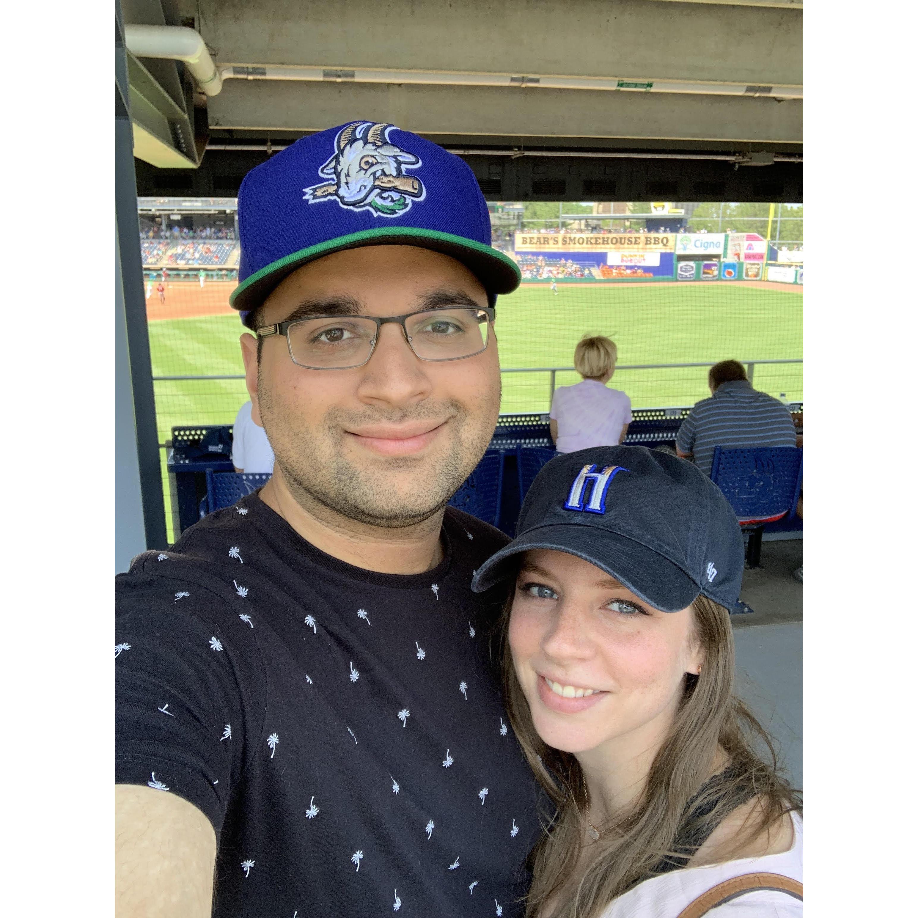 Hartford Yardgoats game at Dunkin' Donuts Park 2021