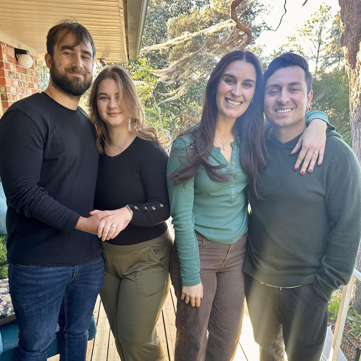Visiting home in Milton, Florida with Krystin's sister Elizabeth and her soon-to-be Husband, Julian!