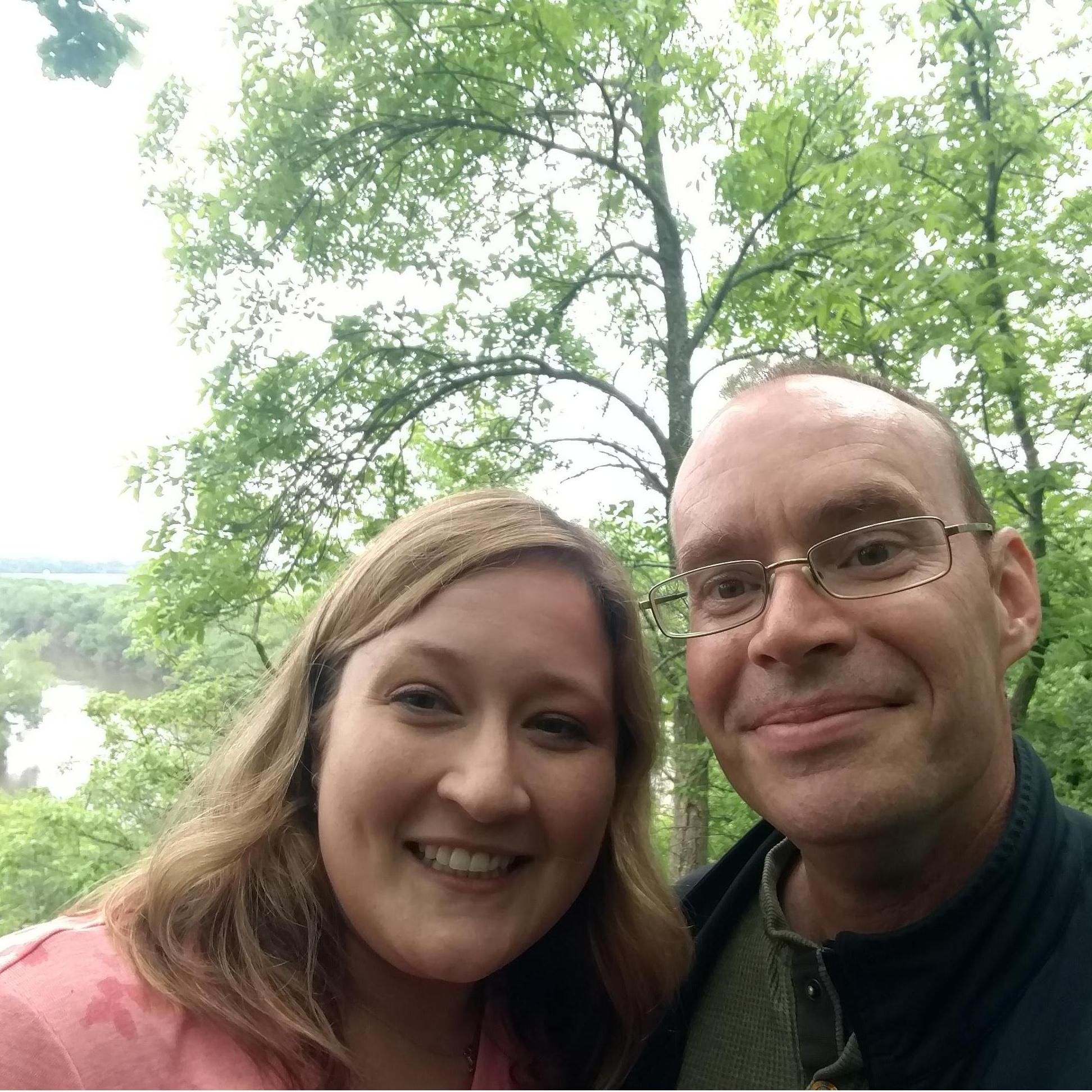 One of our first dates at Stone State Park in Sioux City