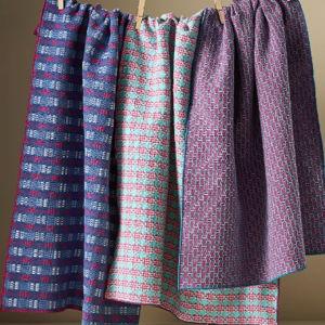 Woven Geo Jacquard Dish Towels, Set of 3
