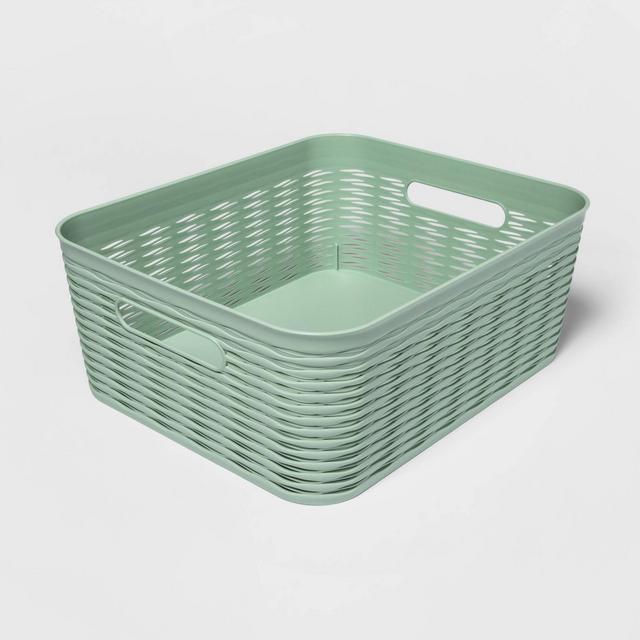 Wave Medium Storage Bin Green - Room Essentials™