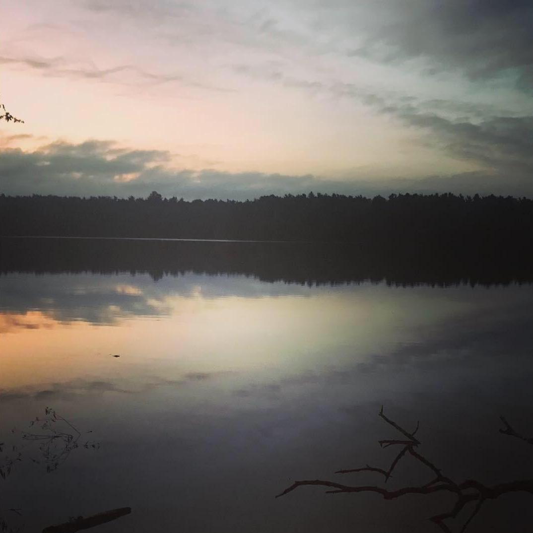 We didn't get a good picture of us, but the sunset over Loch Raven Reservoir was beautiful the night we got engaged.