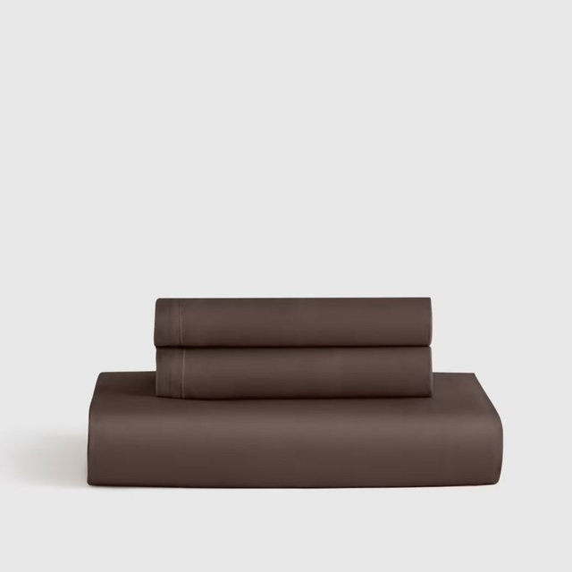 Bamboo Fitted Sheet Set - Espresso, King Without Flat Sheet