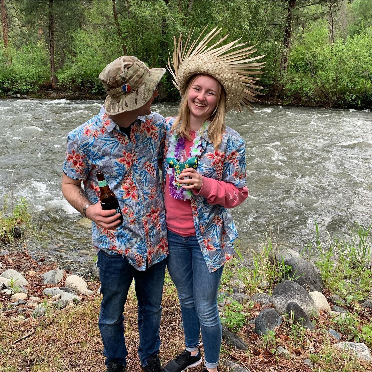 Memorial Day Camping, 2019. Audrey was trying to get Ben to look at the camera, but he said, "Why? You're a way better view!"