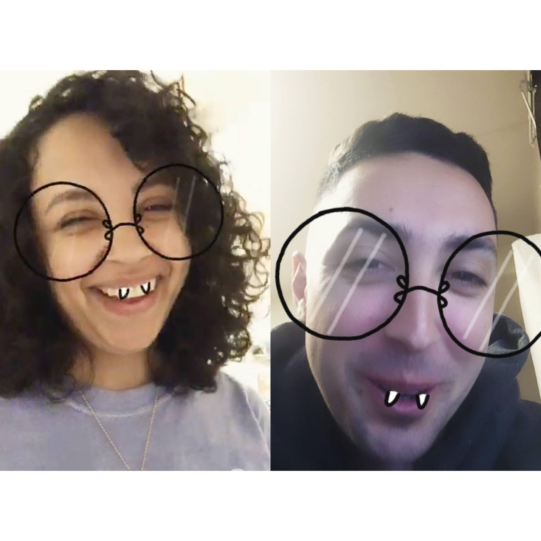 One of our many "Facetime" dates
