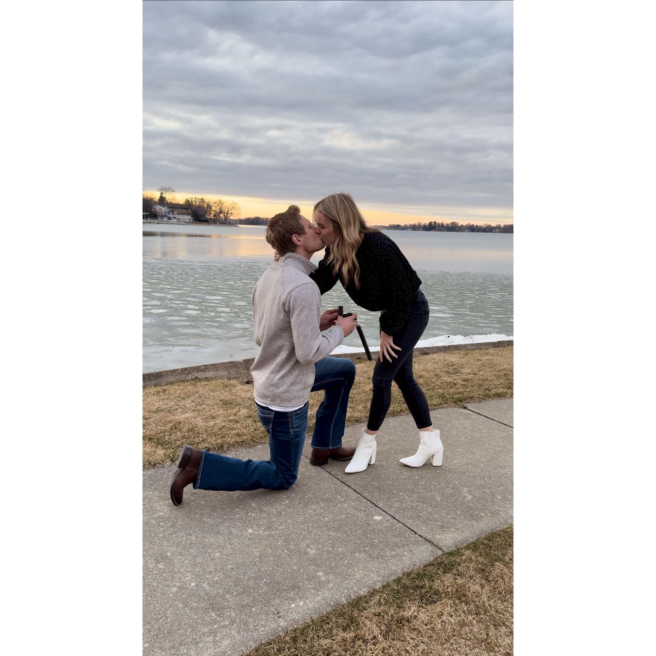 3/1/24: THE BEST DAY EVER! Noah proposed where we had our first date