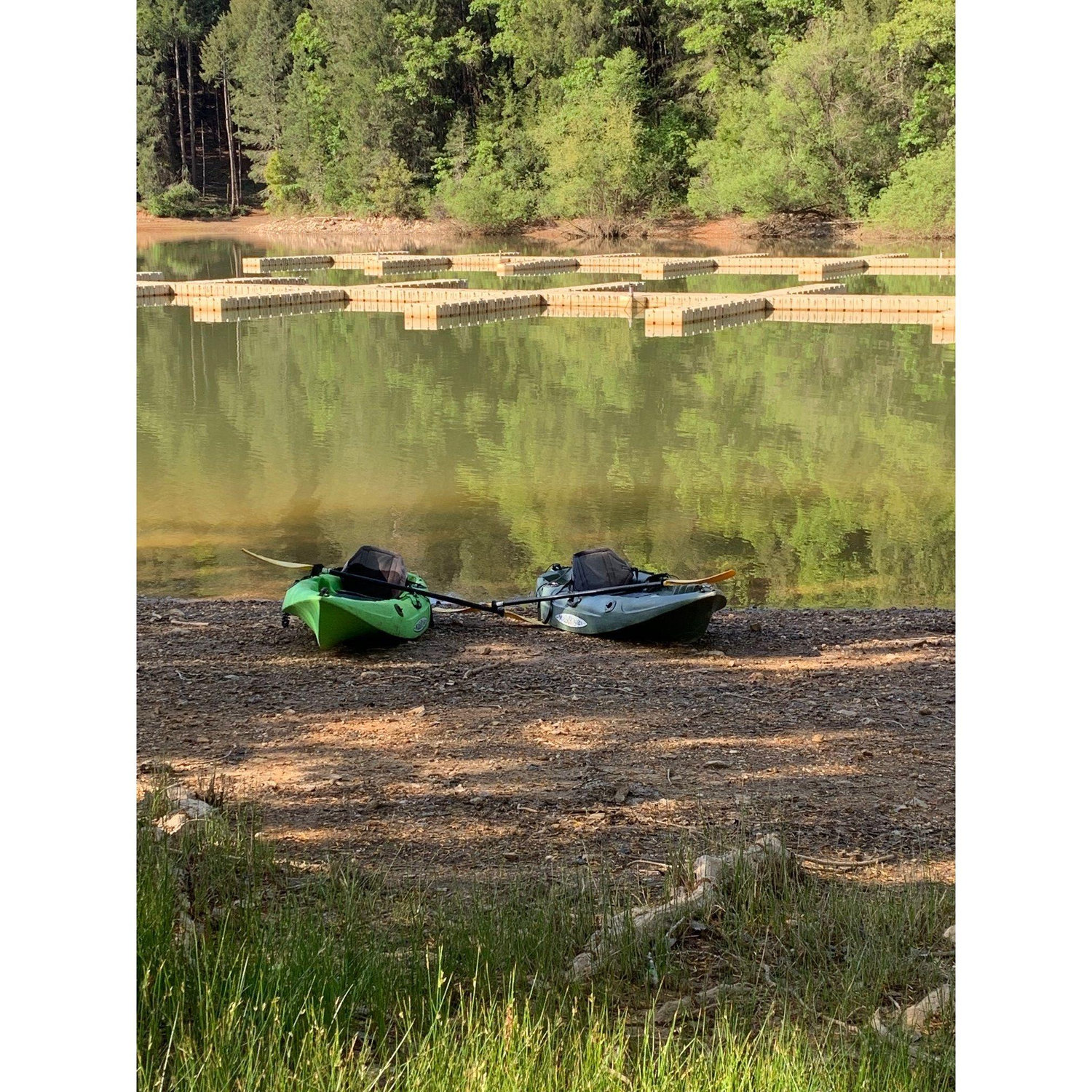 Camping and kayaking at Rollins Lake. Fall 2019