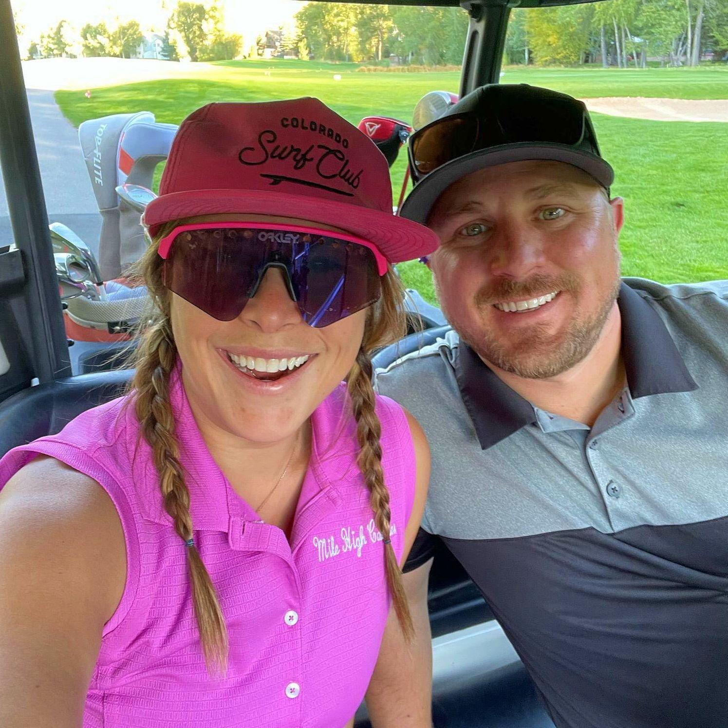 Golfing in "our backyard"