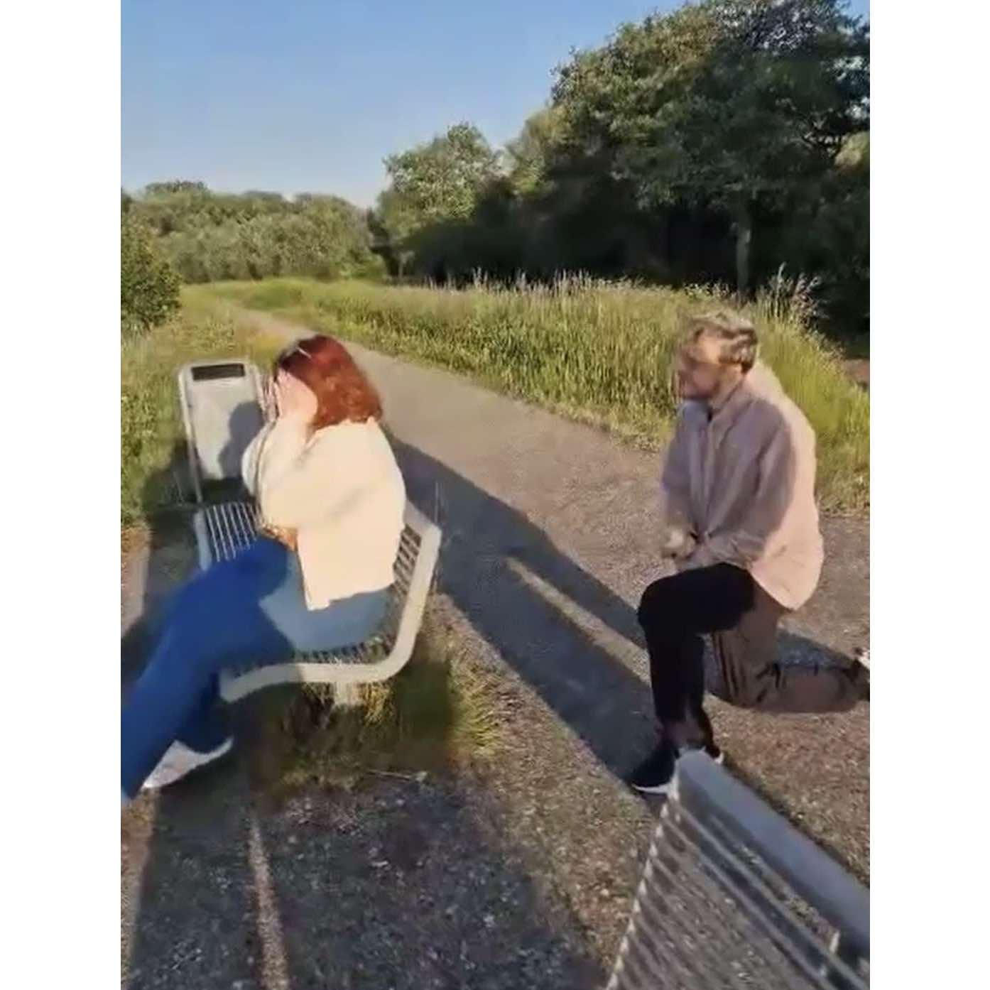 We got engaged in The Netherlands!