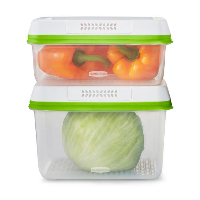Rubbermaid® Freshworks™ 2-Piece Produce Saver Set in Clear