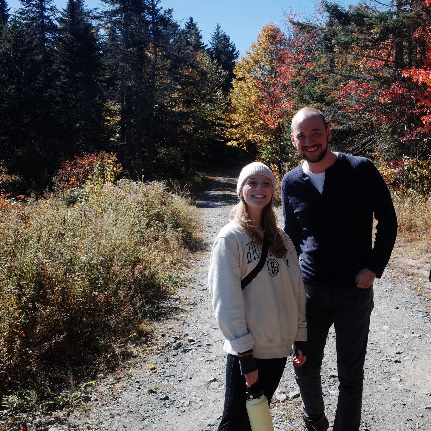 October 2022 - hiking up in Vermont with Kayla and her fam, Julia, and Charlie