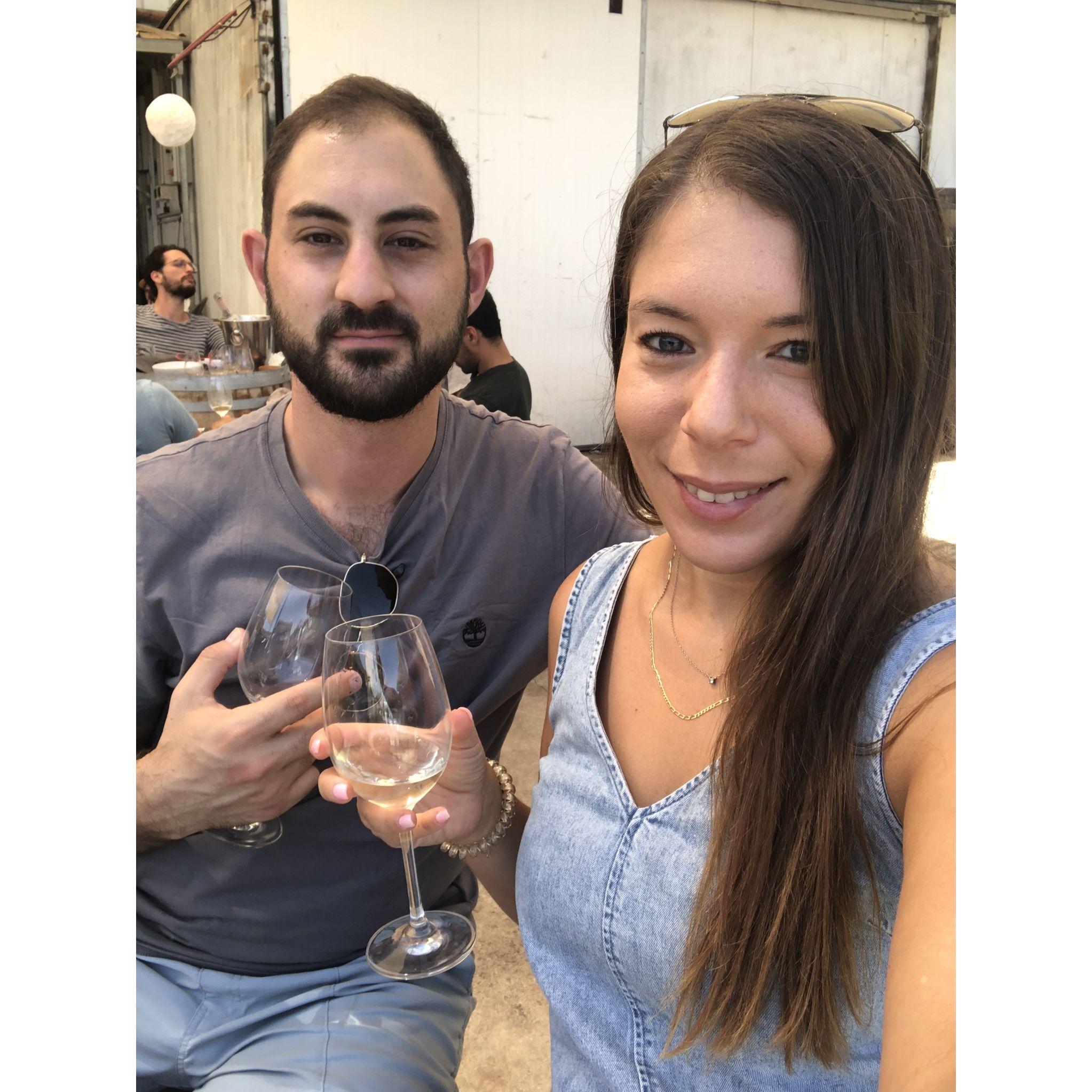 Our trip to the Golan also included staying next door to the Pelter Winery, where we divulged a cheese plate and many wine tastings. So delicious.