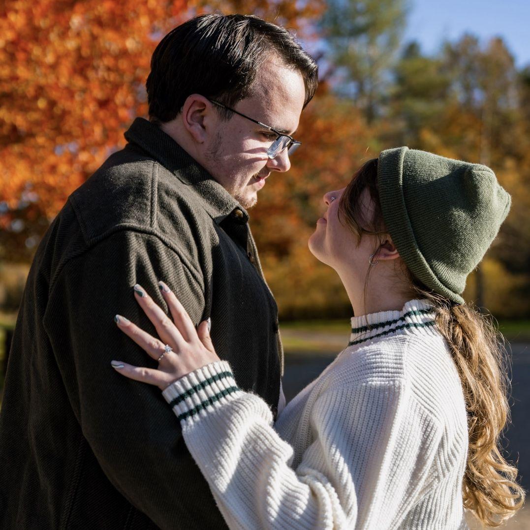 Engagement photos in New England.