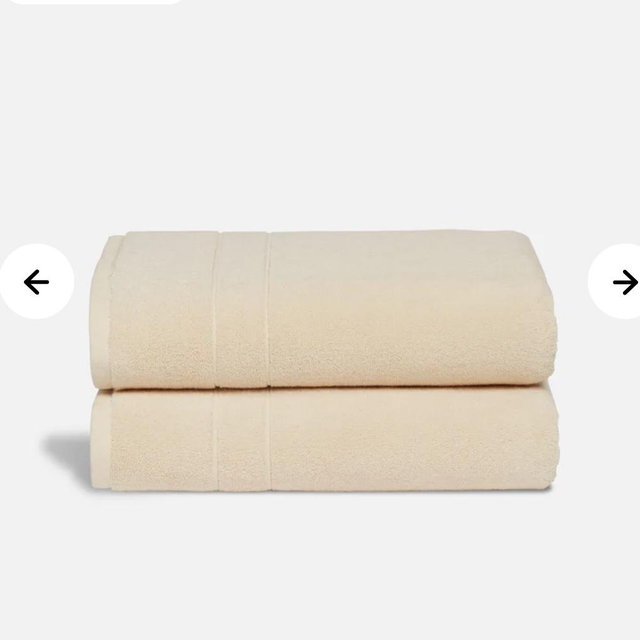 Super-Plush Turkish Cotton Bath Towels - Vanilla Color