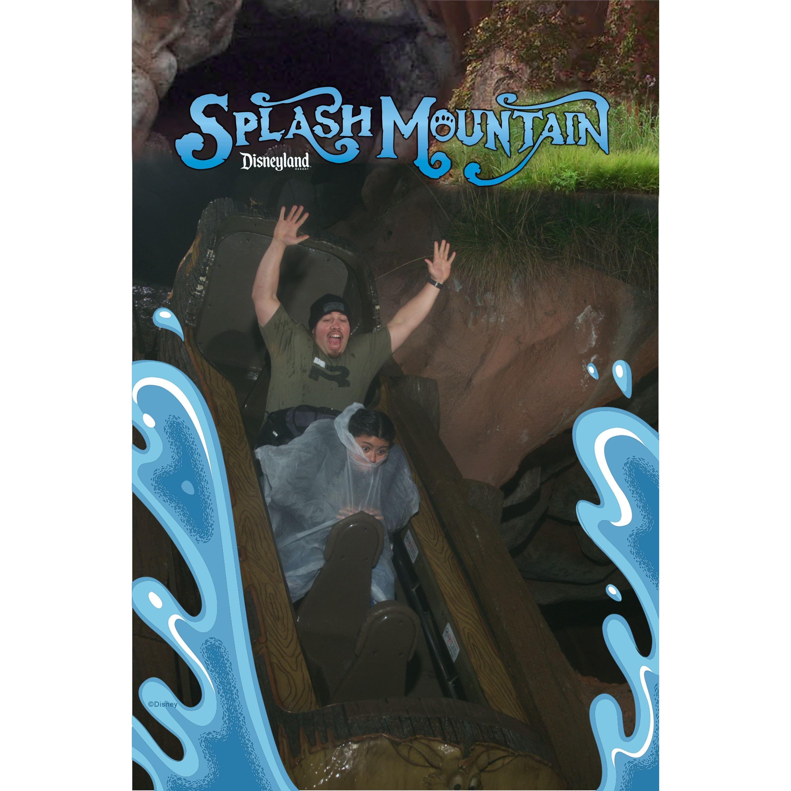 Summer or winter, we ride this ride every night before closing at LEAST 3 times. But, he looks happy :]