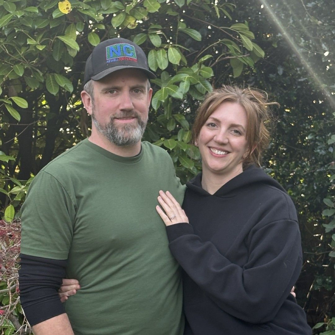 Saying "I Do" in our new backyard.