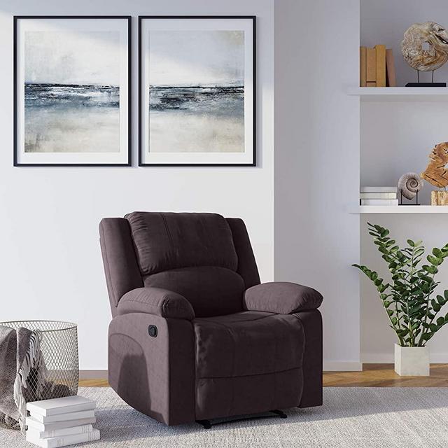 Relax A Lounger Logan armchairs, 35.5" W x 37.8" D x 39.37" H, Chocolate