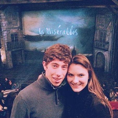 The first Broadway show we saw together! January 2015.