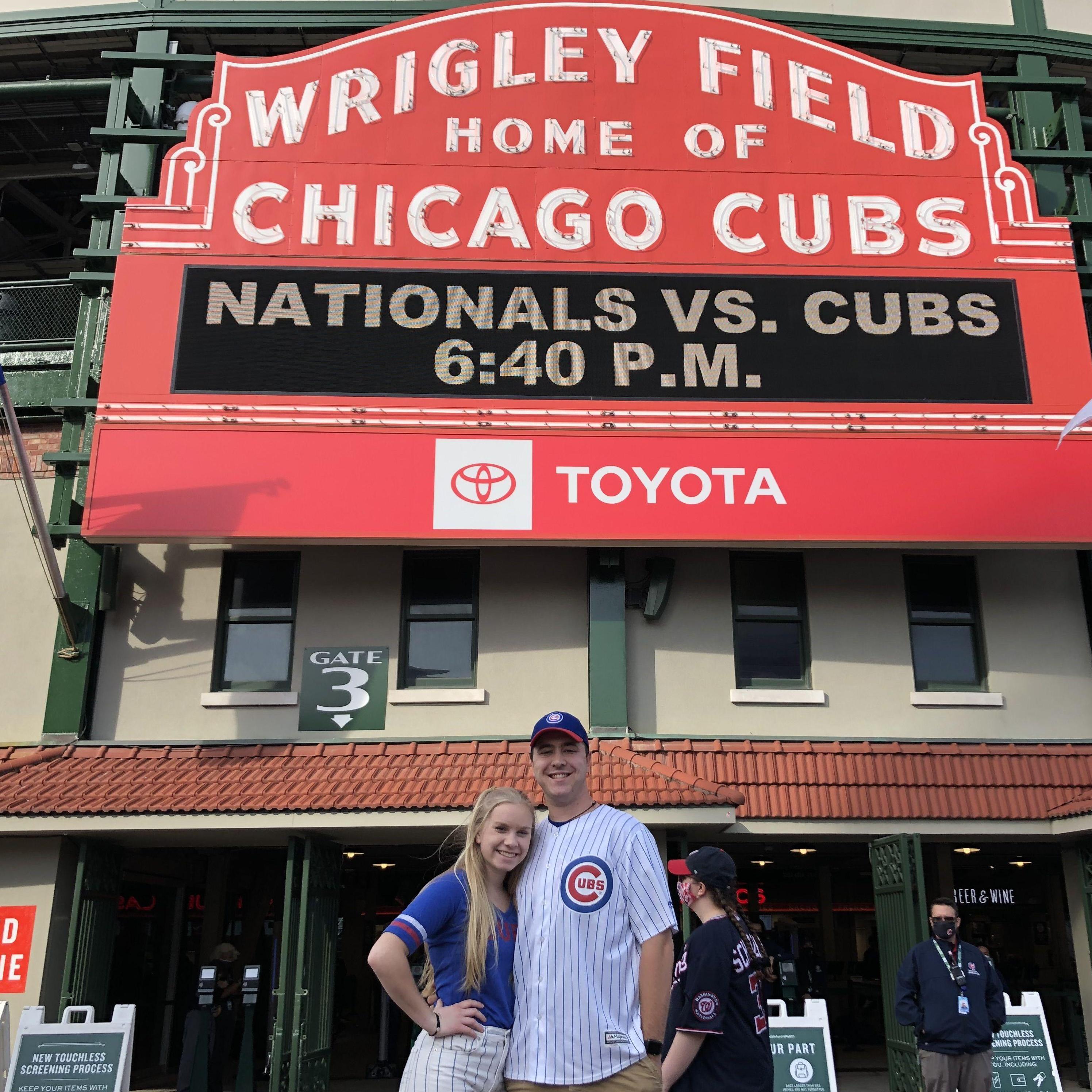 May 19th, 2021: One of the many Chicago Cubs games we have been to!