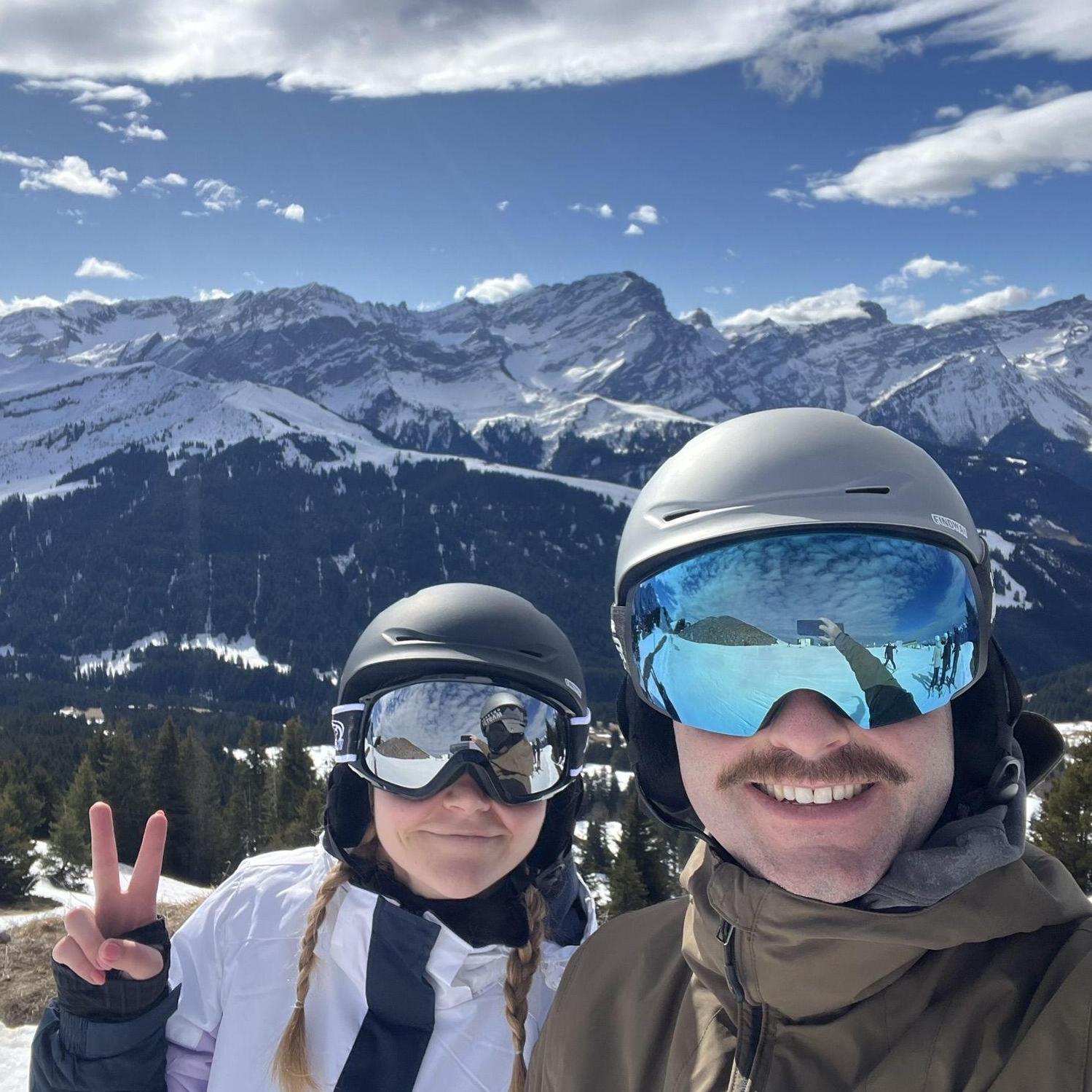 Skiing in Switzerland - a special place for both of us!