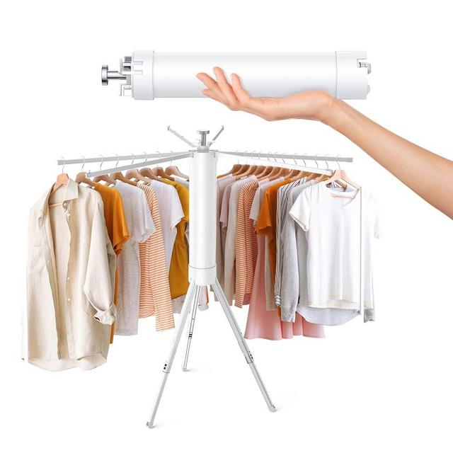 Ligtchser Tripod Clothes Drying Rack, Portable, Foldable and Space Saving,Collapsible Drying Rack for Laundry,Travel,Indoor,Outdoor. A Folding Clothing Rack for Both Travel and Daily Family Use.