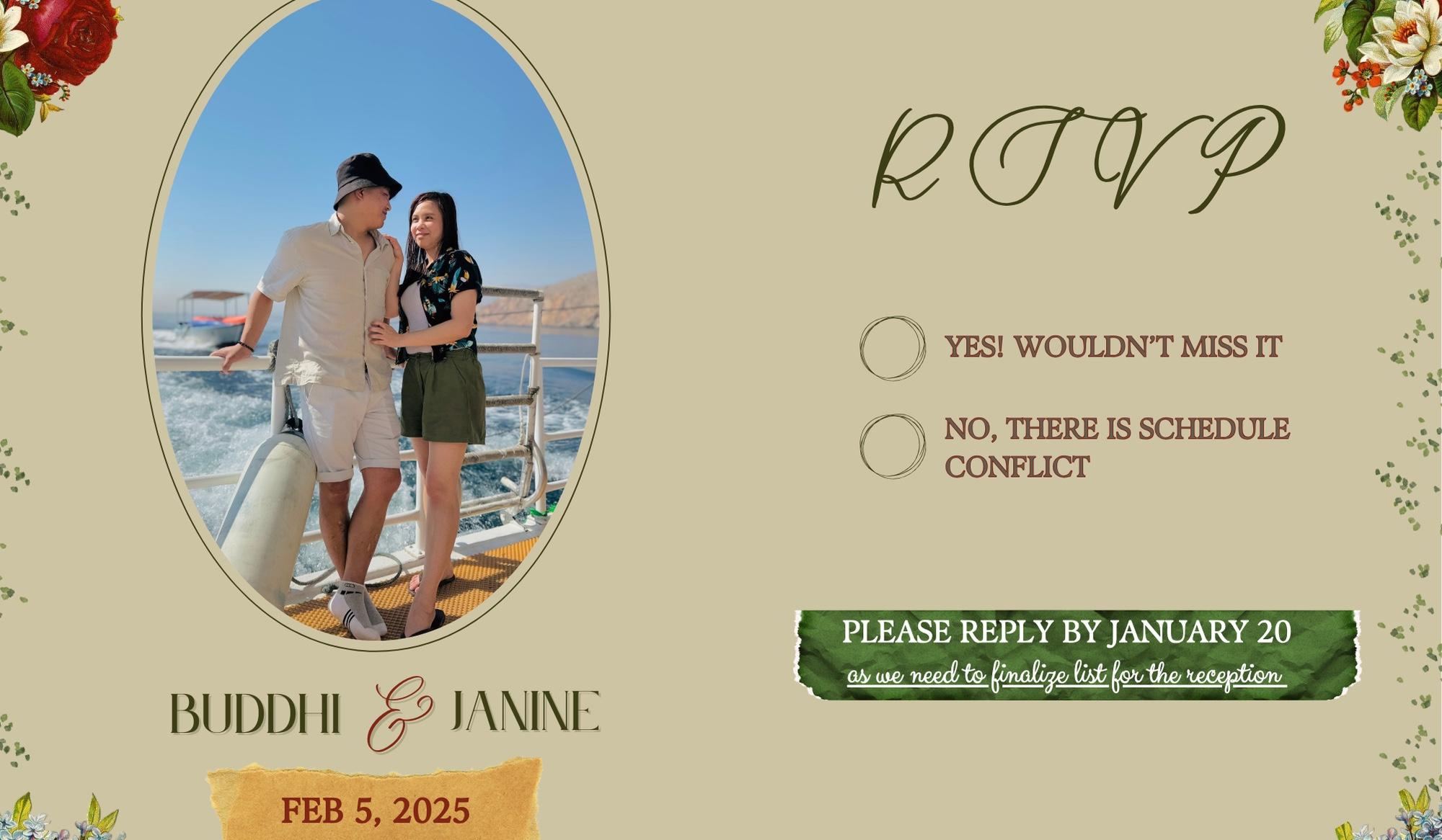 The Wedding Website of Janine Gebora and Buddhi Man Sunuwar