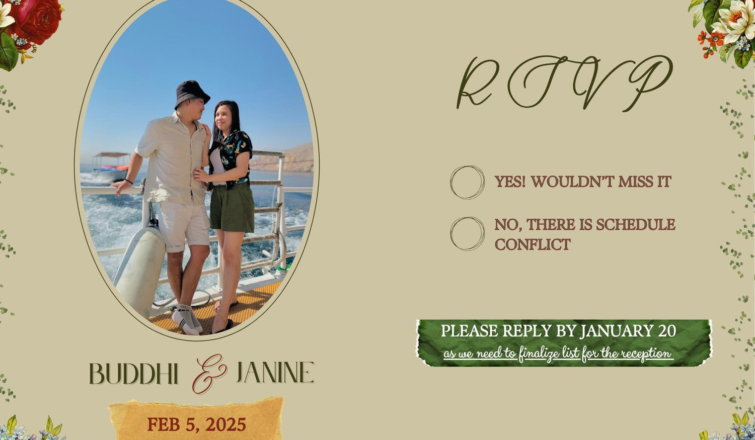 The Wedding Website of Janine Gebora and Buddhi Man Sunuwar