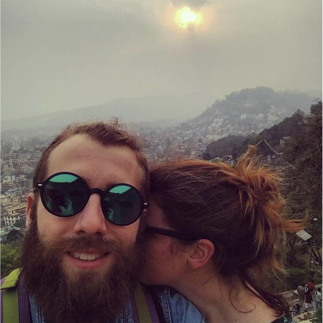 Smoggy sightseeing in Kathmandu. April 2017.