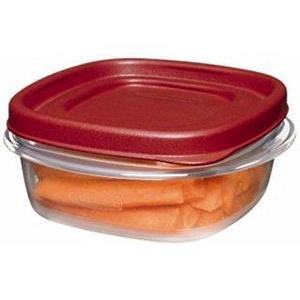 Rubbermaid Set of 6 stackable square-shaped 1.25 Cup food-storage containers