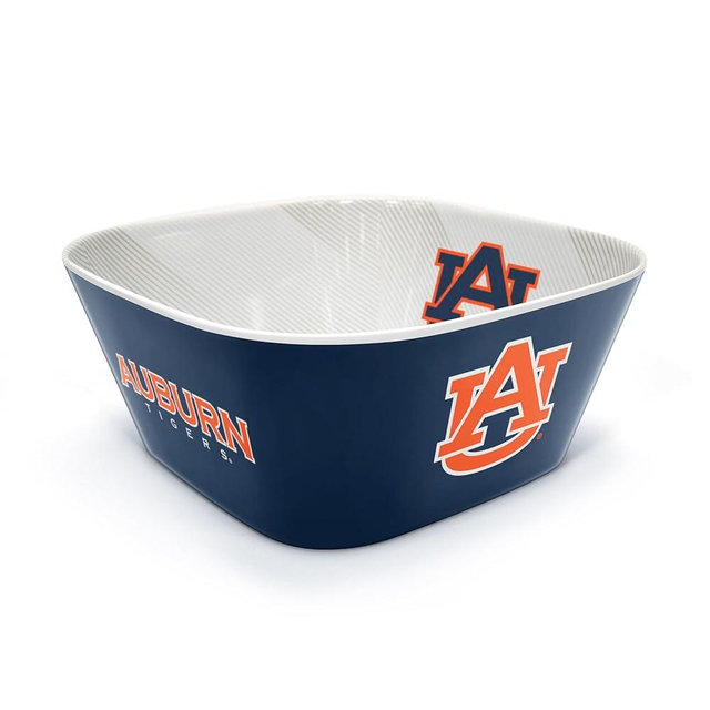 YouTheFan NCAA Officially-licensed Large Party Bowl - 100% Melamine, dishwasher safe, BPA free - holds large bag of chips - sleek design - perfect for game day or any day