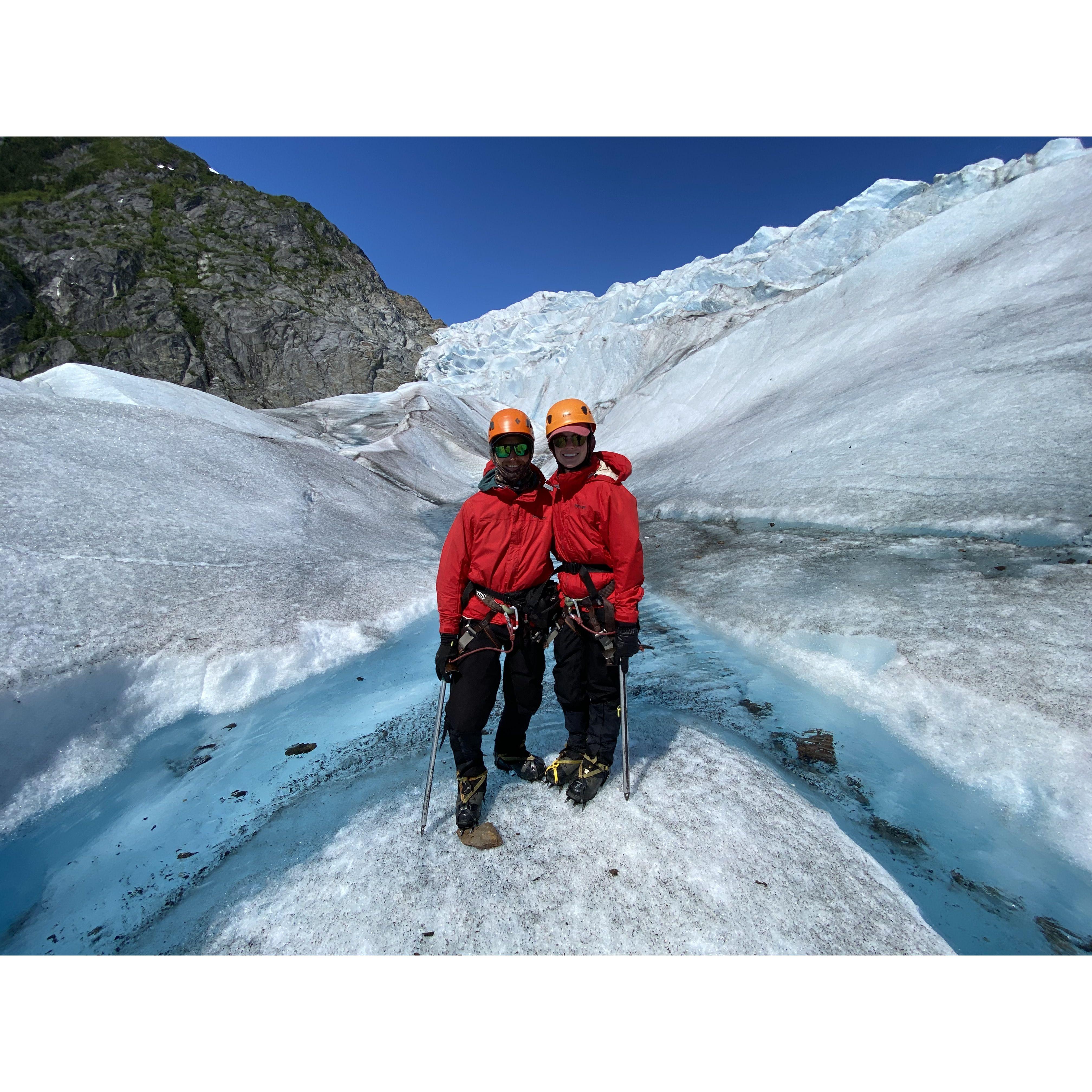 Walking on the Mendenhall Glacier!