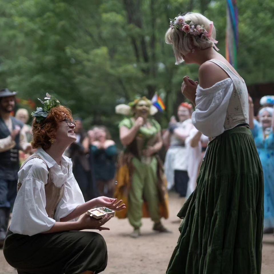 Aislyn prepared an entire proposal speech but started crying pretty much immediately and was barely able to pop the question. Ella said yes anyway.