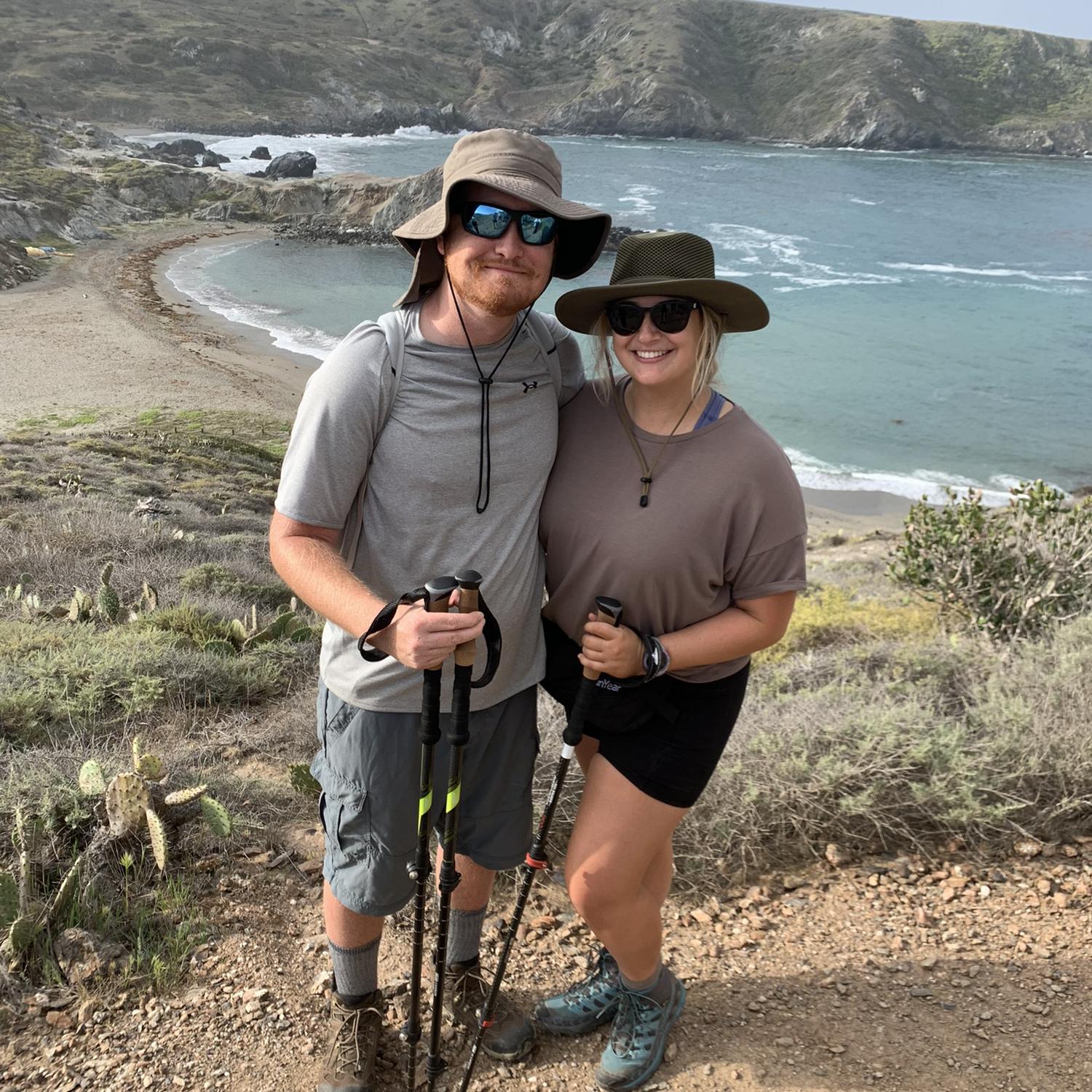 4/10/2022, Little Harbor, Catalina: Camping during the hottest heat wave of the year. Hot tip: when needing a ride to a hike-in only campsite, just get heat exhaustion and call 911 👍