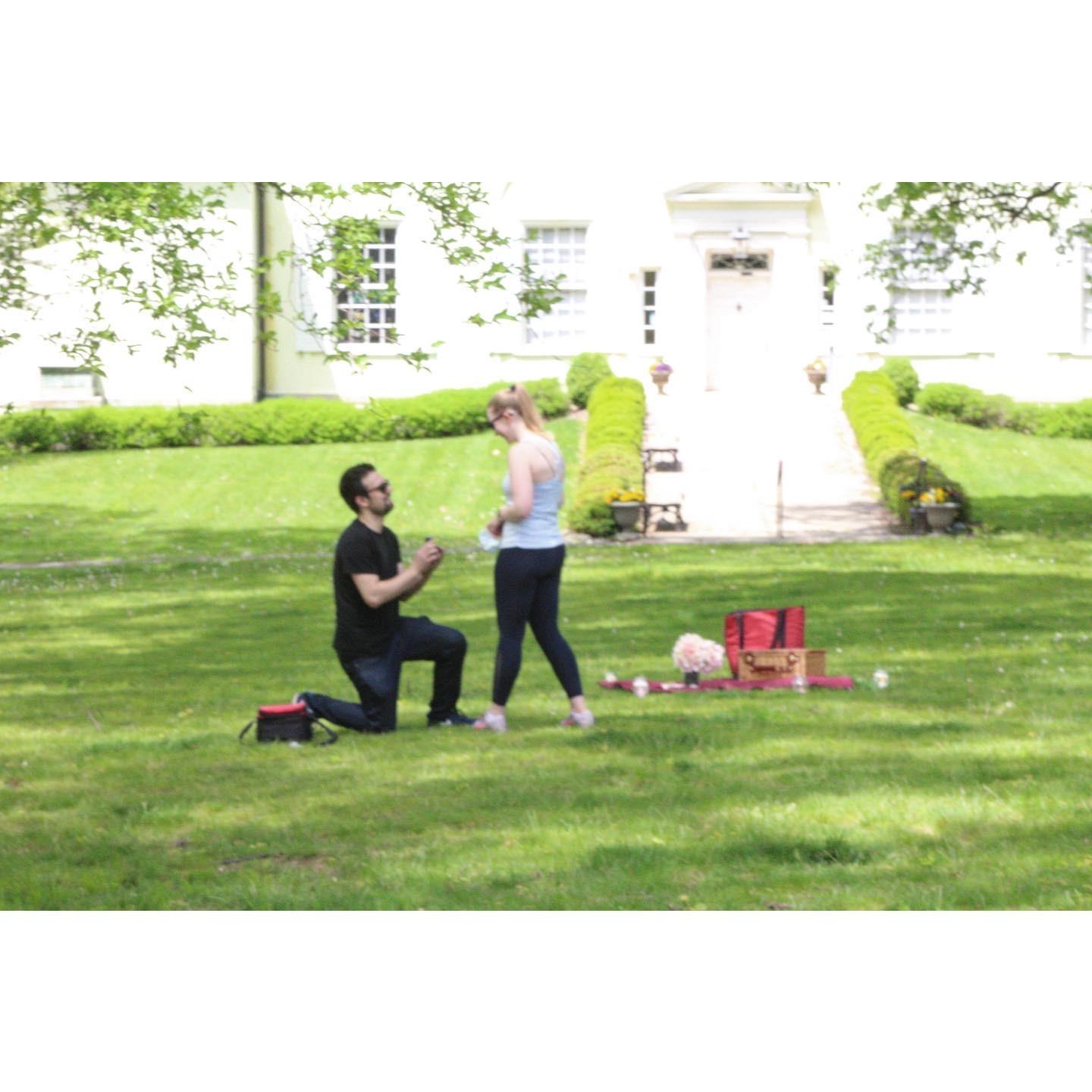 Our proposal moment - George Washington's Headquarters - Morristown, NJ