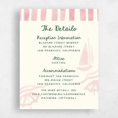 Pink Summer Wedding Enclosure - Spiaggia