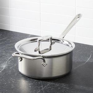 All Clad - All-Clad ® d5 ® 3 qt Brushed Stainless Steel Saucepan with Lid