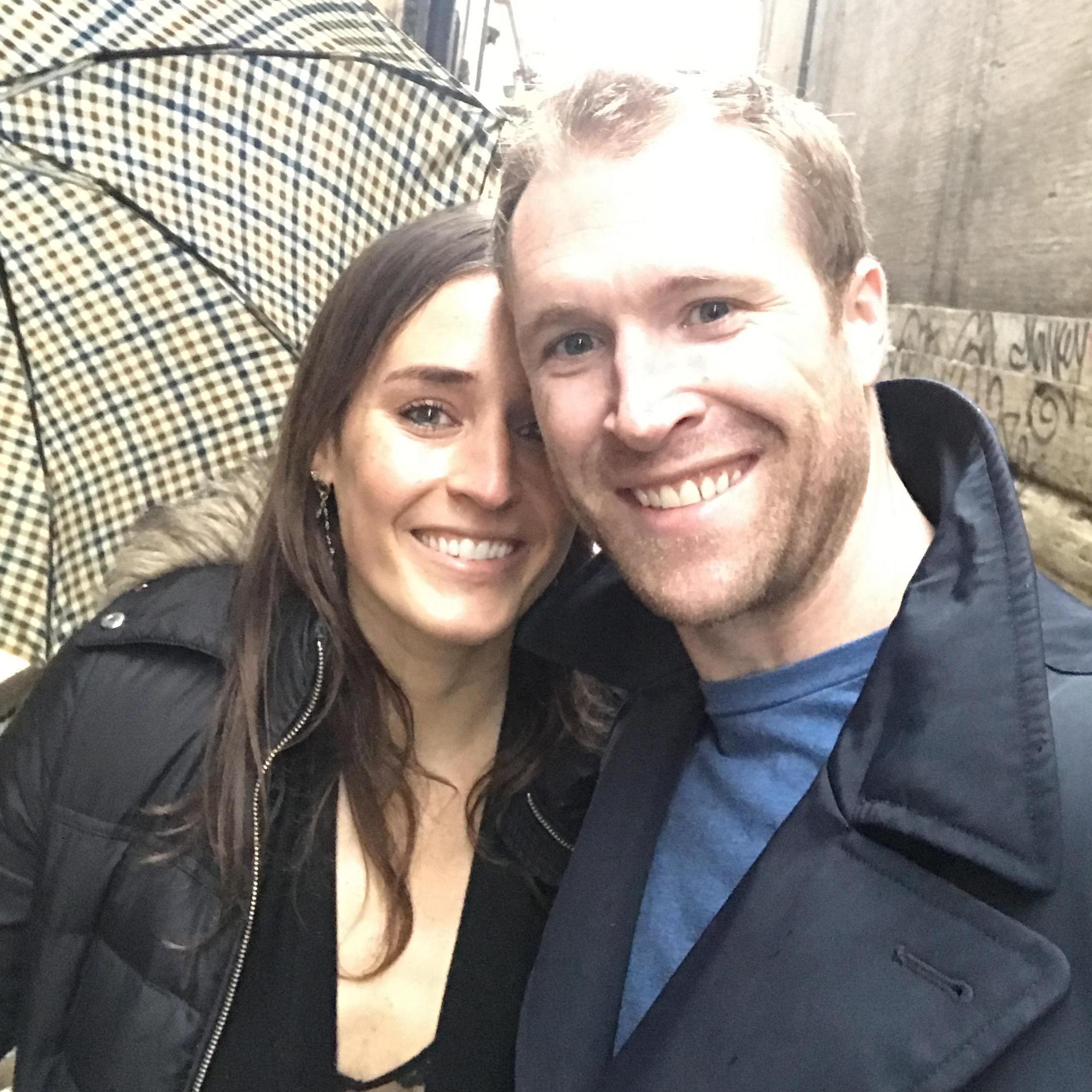 The first photo we took when Kyle got to Rome for the first trip!