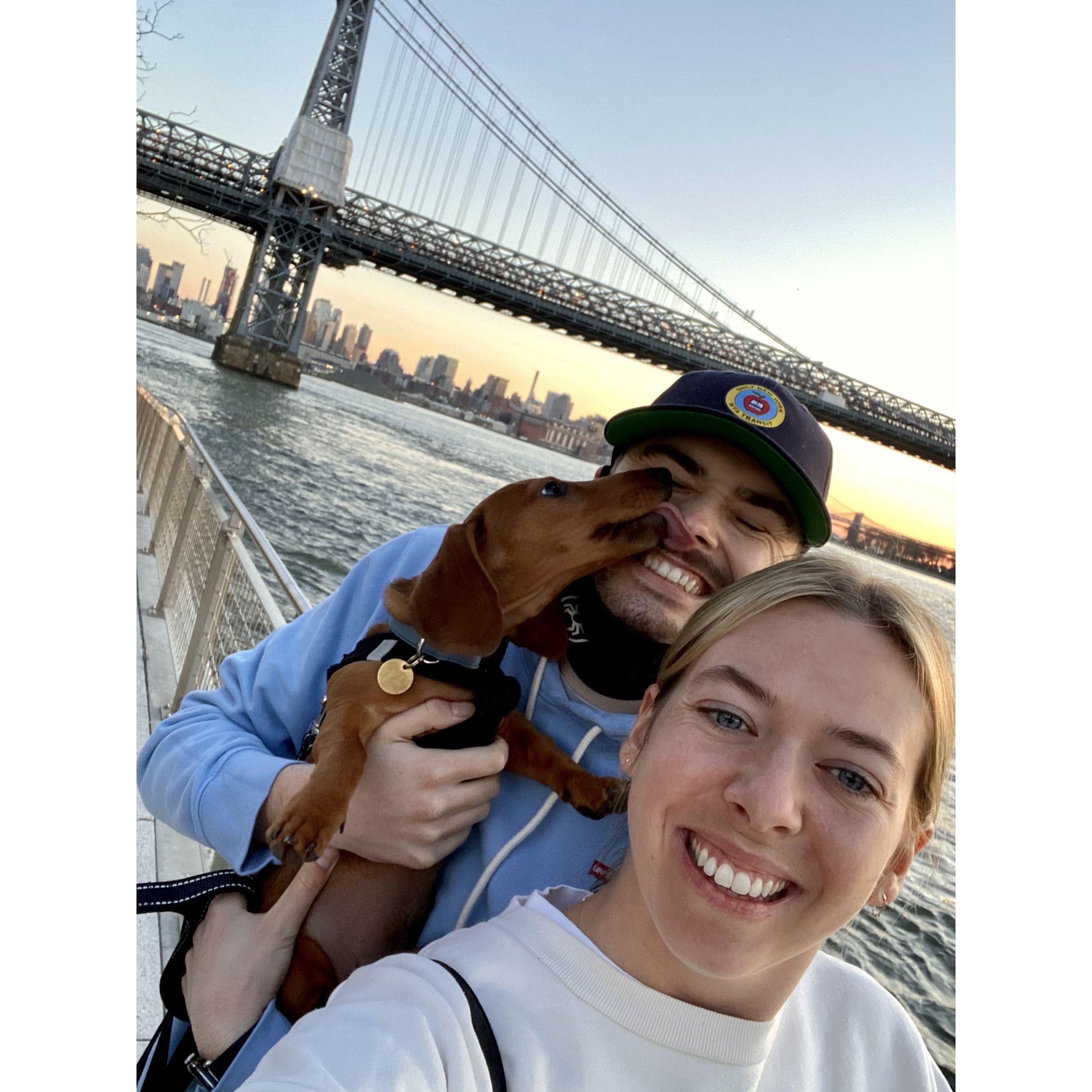 Our first born son & pride and joy, Lincoln Log Thaler