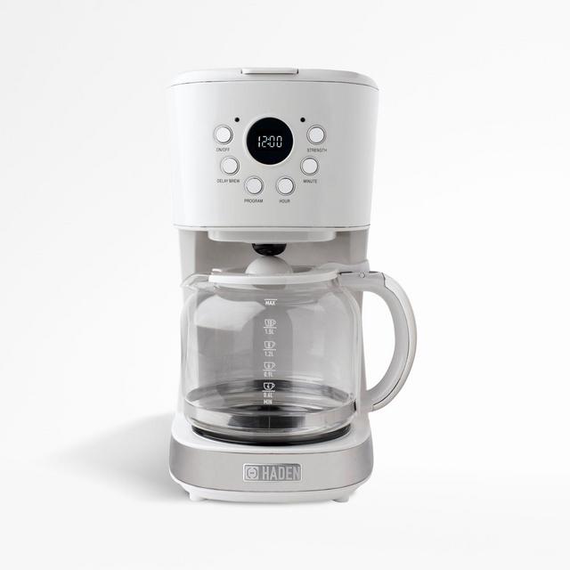 Haden Heritage Ivory White 12-Cup Programmable Coffee Maker